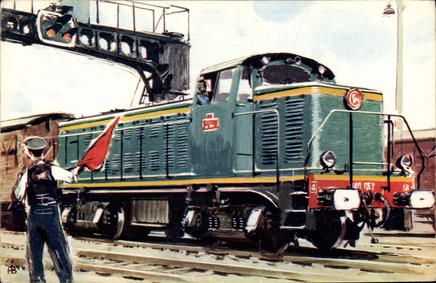 CPM Train Locomotive Diesel electrique 040 DE SNCF