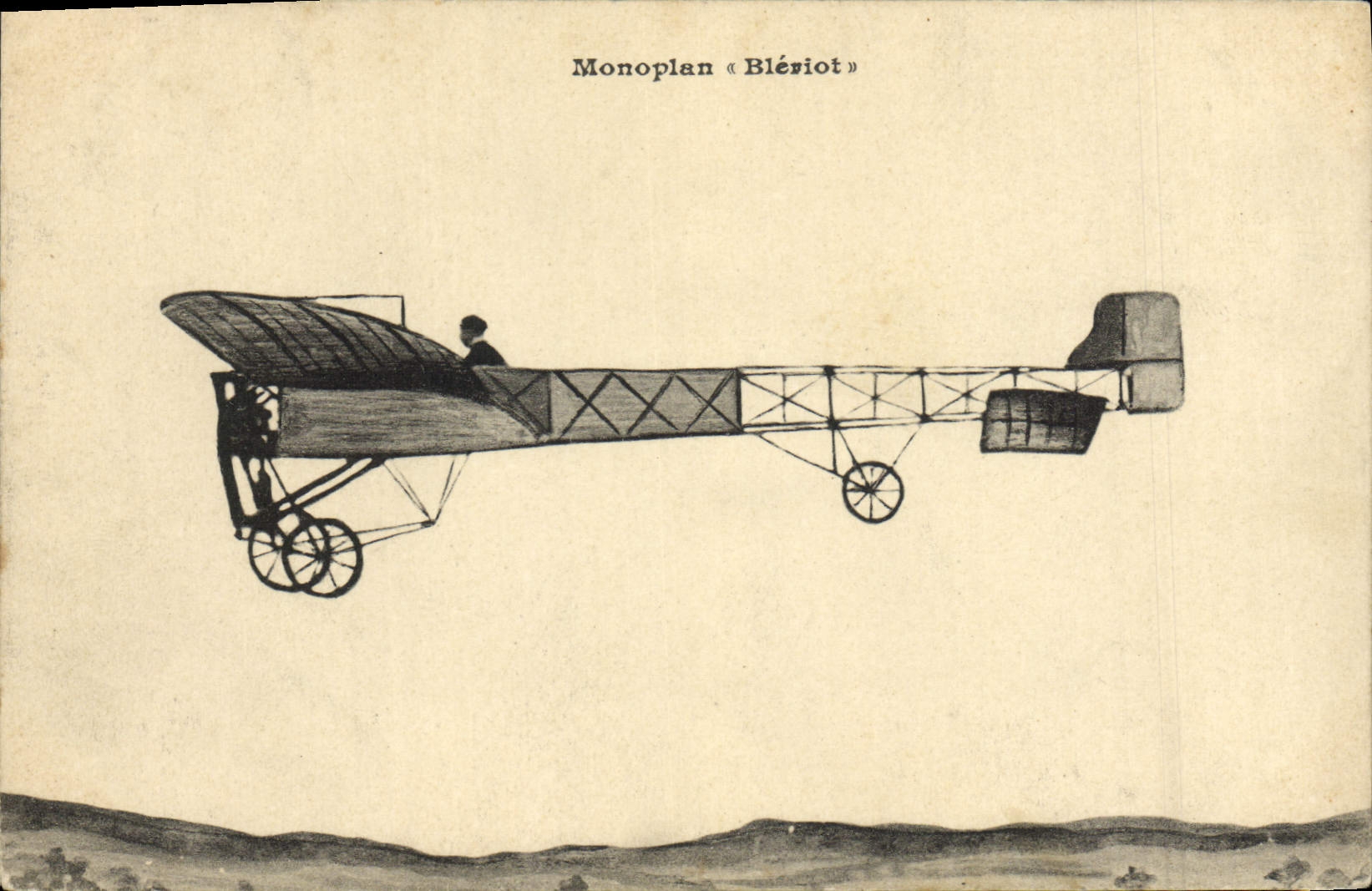 CPA Avion Aviation Monoplan Bleriot