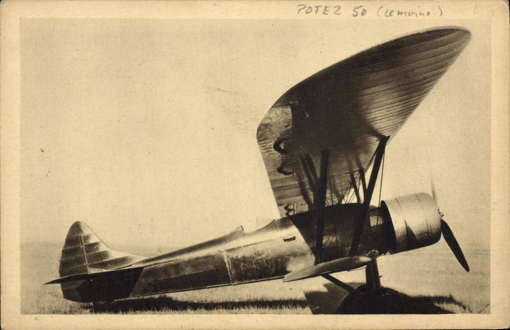 CPA Avion Aviation Potez 50 Gnome Rhone 14