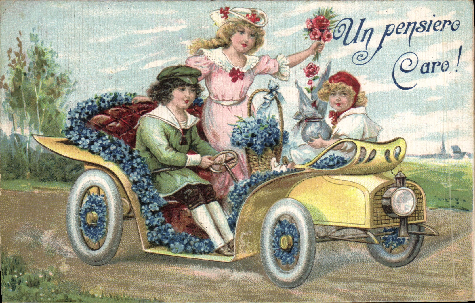CPA Automobile Enfants