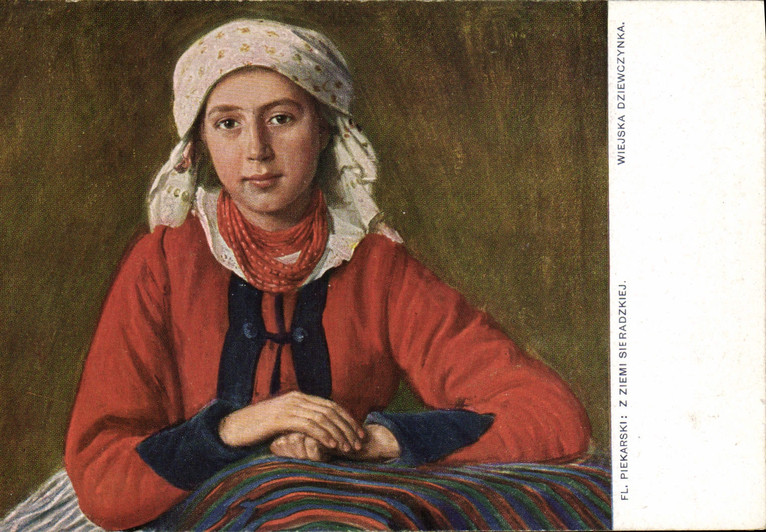 VINTAGE POSTCARD Illustrator Fl Piekarski Z Ziemi Sieradzkiez