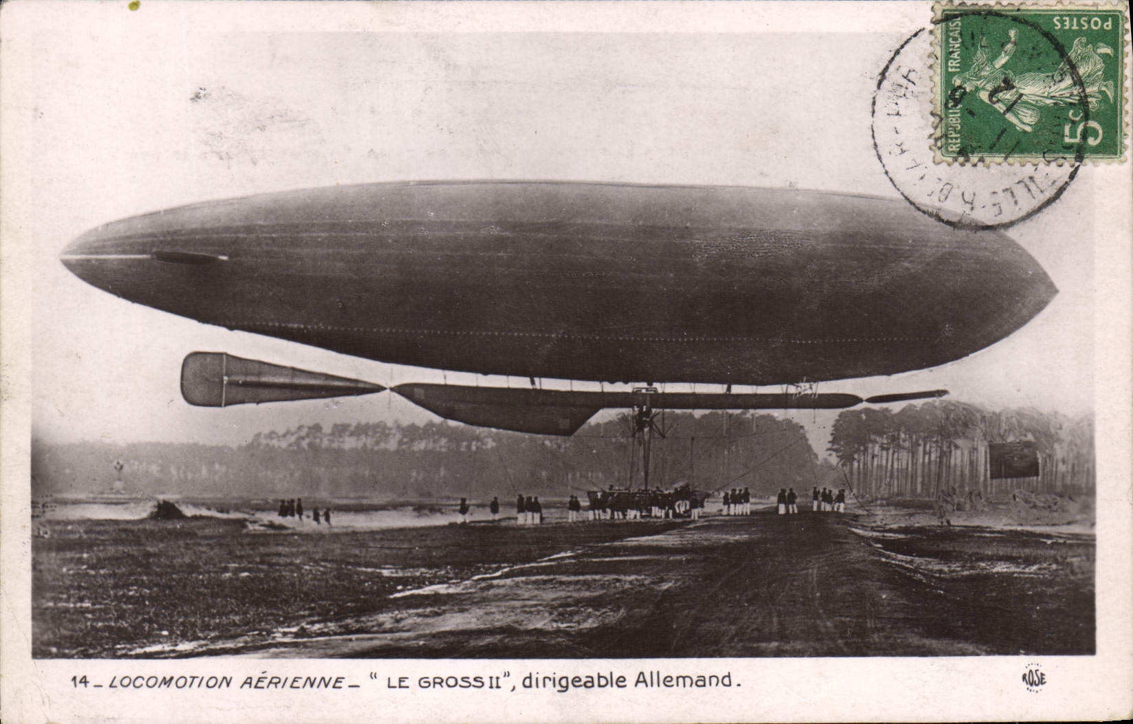 CPA Avion Aviation Dirigeable Zeppelin Le gross II dirigeable allemand