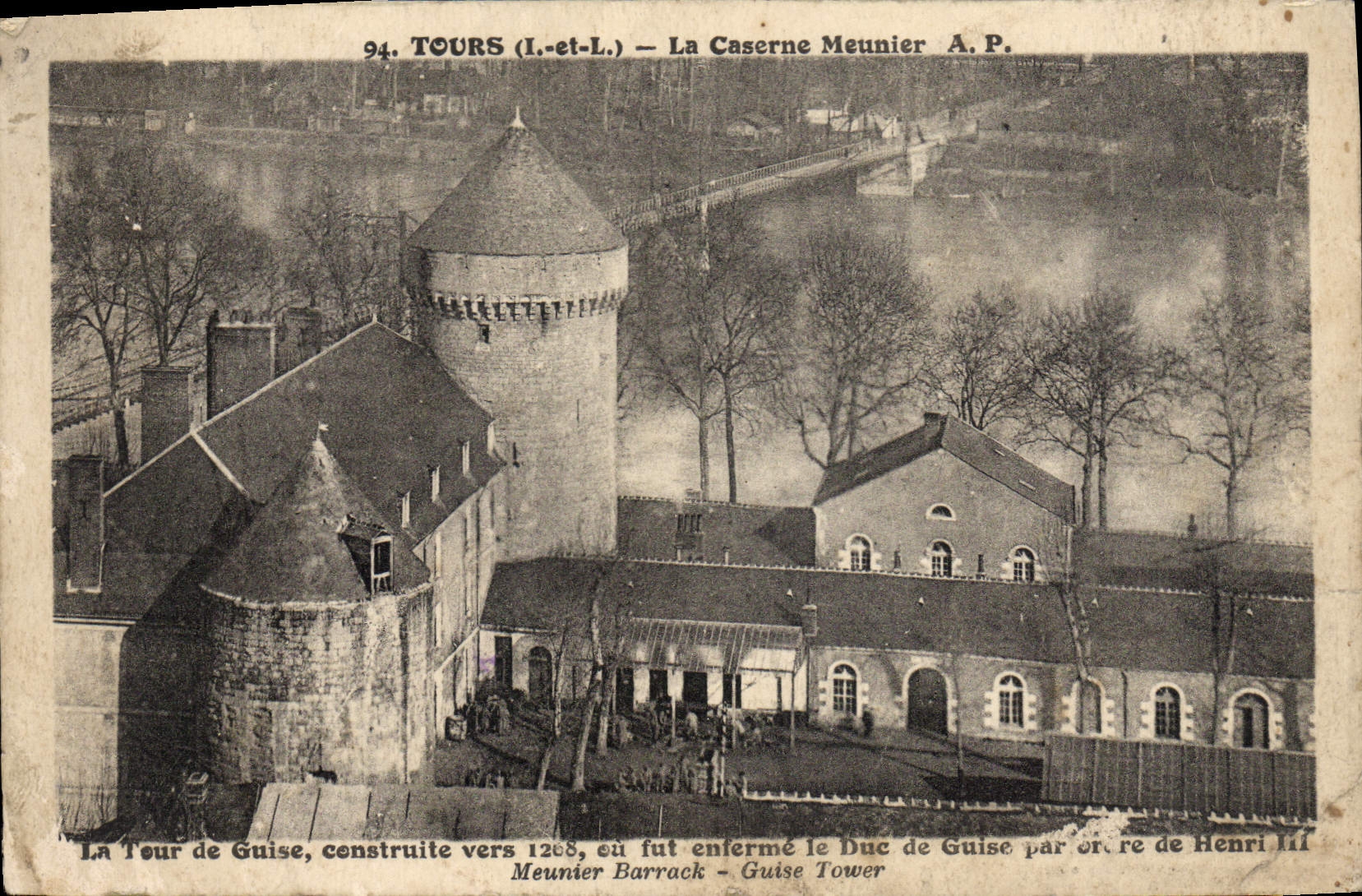 VINTAGE POSTCARD Tours the Barracks Militaria Miller