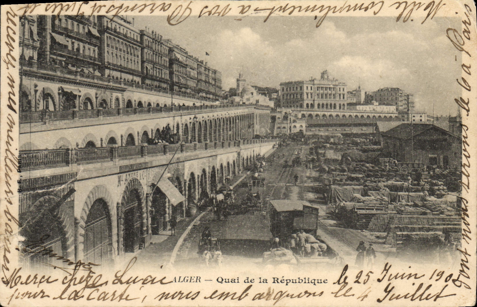 CPA Alger Quai de la Republique