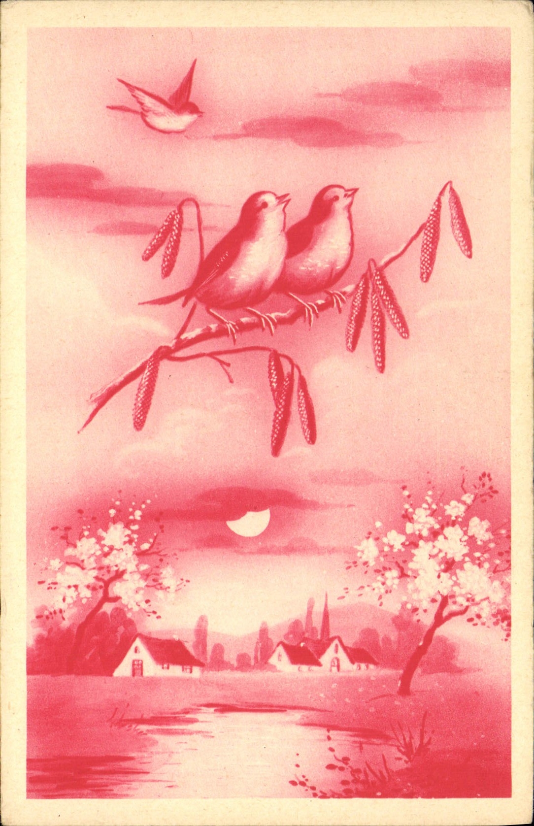 CPA Fantaisie Oiseau