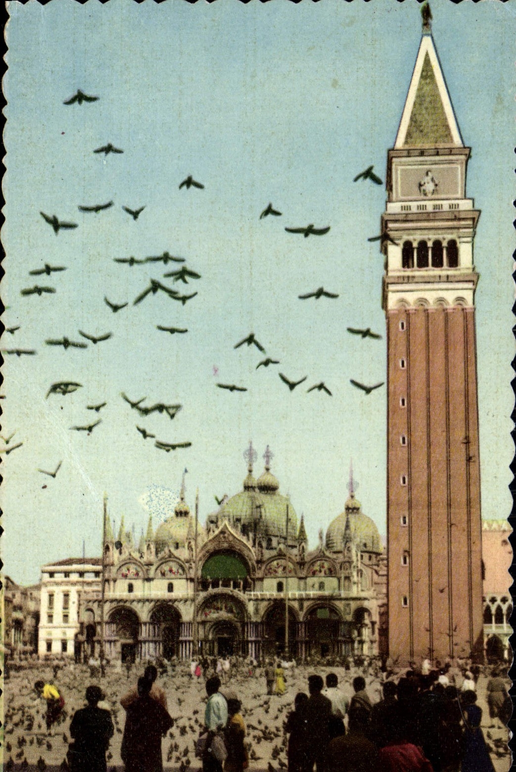 MODERN CARD Venezia Piazza Chiesa di S Marco E Bell-tower