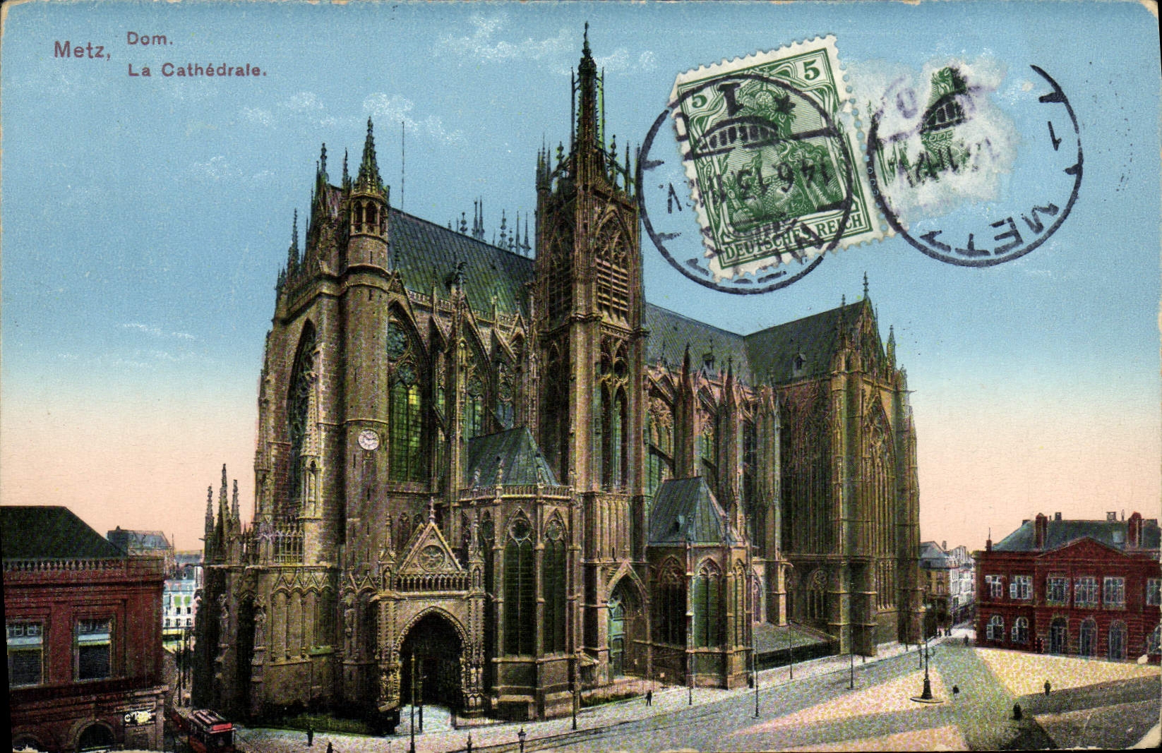 VINTAGE POSTCARD Metz Dom the Cathedral