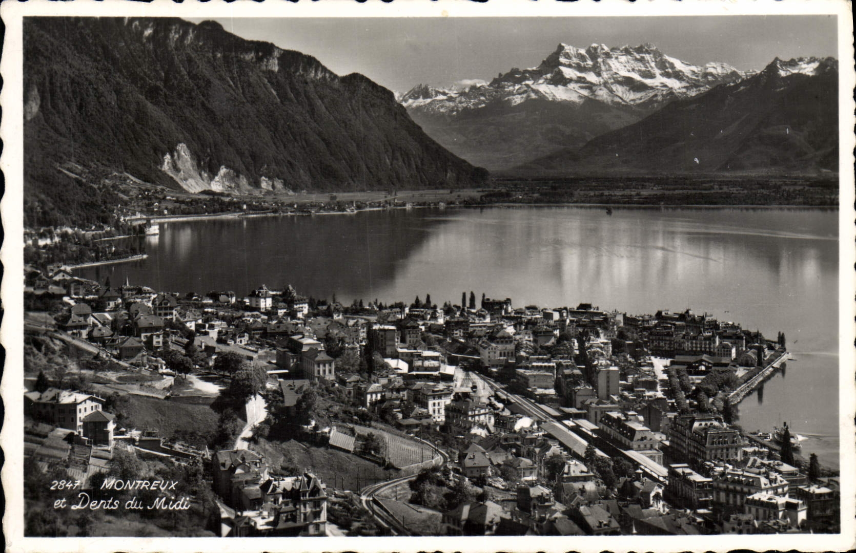 MODERN CARD Montreux And Dents Of the South