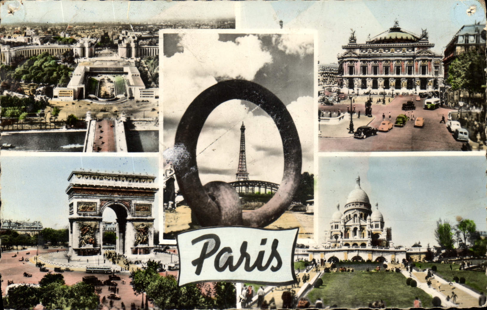 CPM Paris Arc de Triomphe Opera Sacre Coeur Montmartre