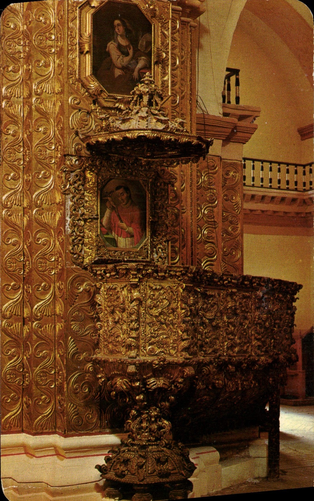 CPM Pulpito Barroco del Templo de Sto Domingo Mexico