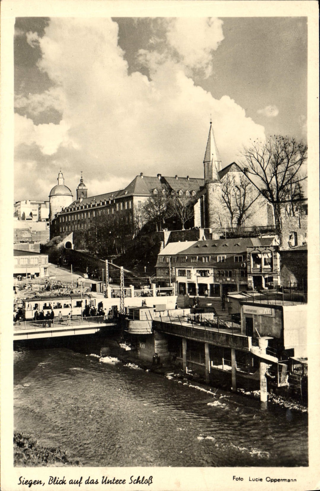 POSTAL MODERNA auf das Untere Schloss de Siegen VBlick