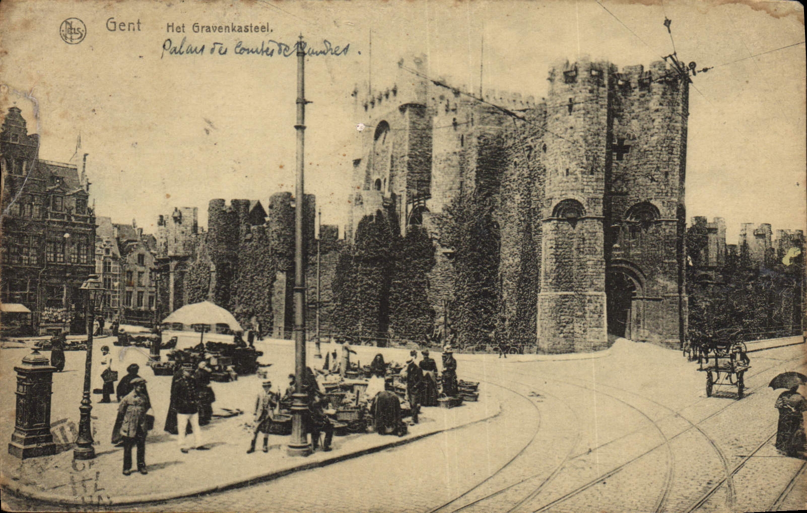 VINTAGE POSTCARD Race Hat Gravenkasteel