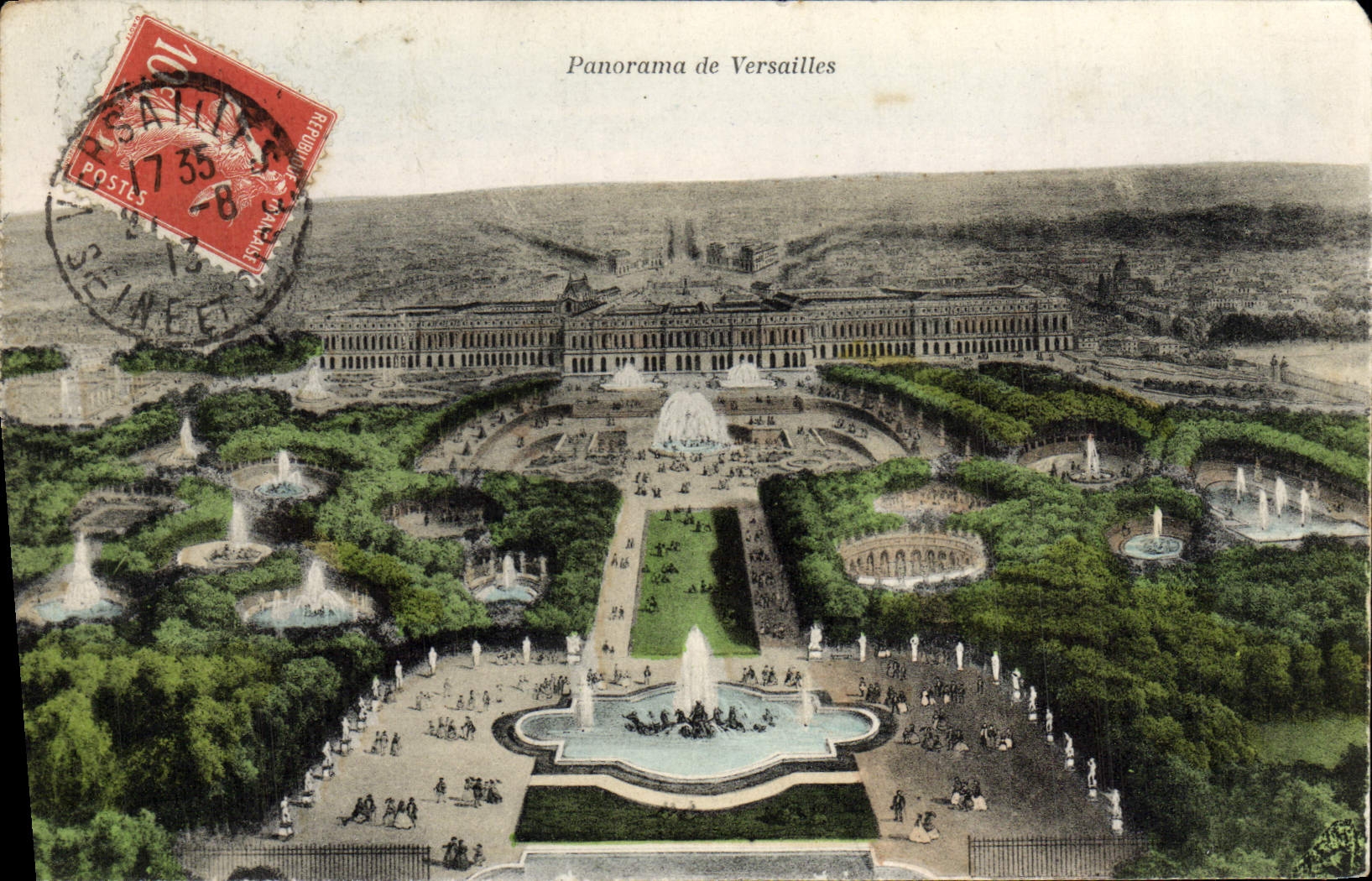 CPA Panorama de Versailles