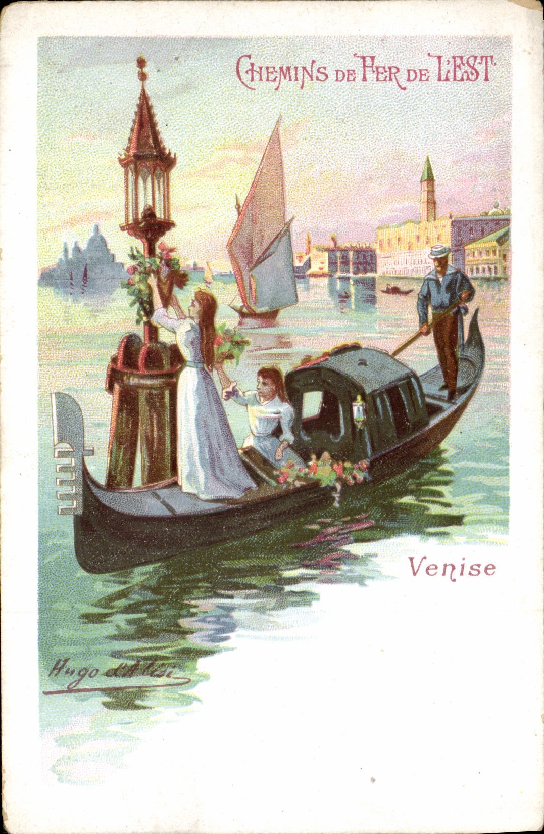 CPA Train Chemins de fer de l'Est Venise