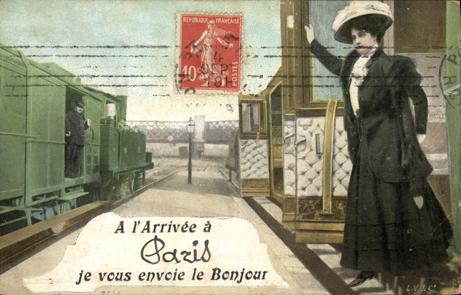 CPA Train Paris 