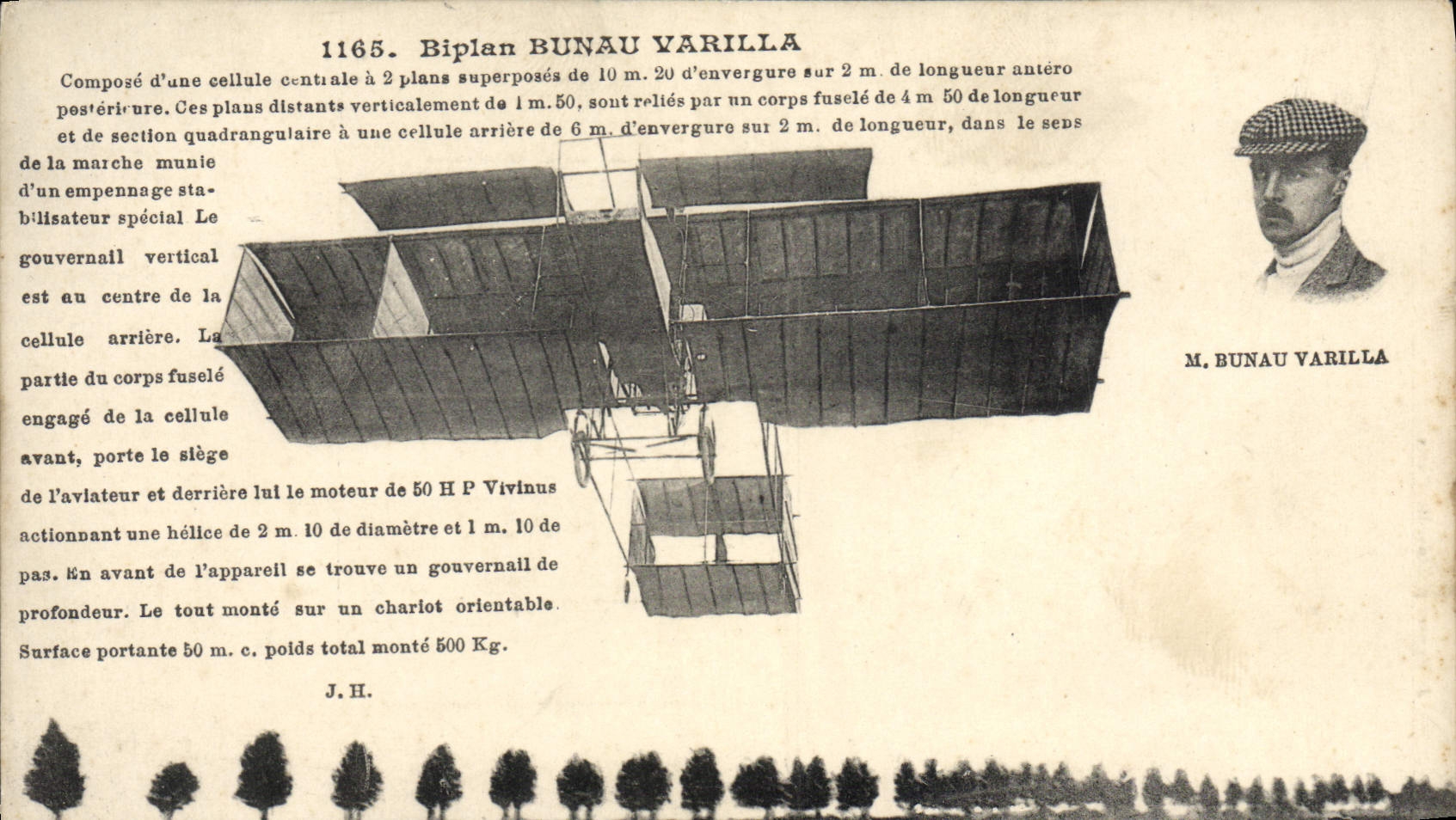CPA Avion Aviation Biplan Bunau Varilla