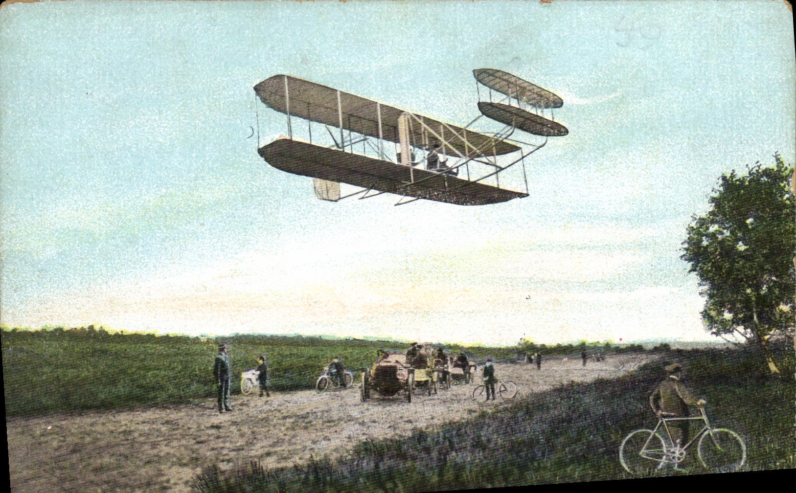 CPA Avion Aviation Aeroplane Wilbur Wright Un virage