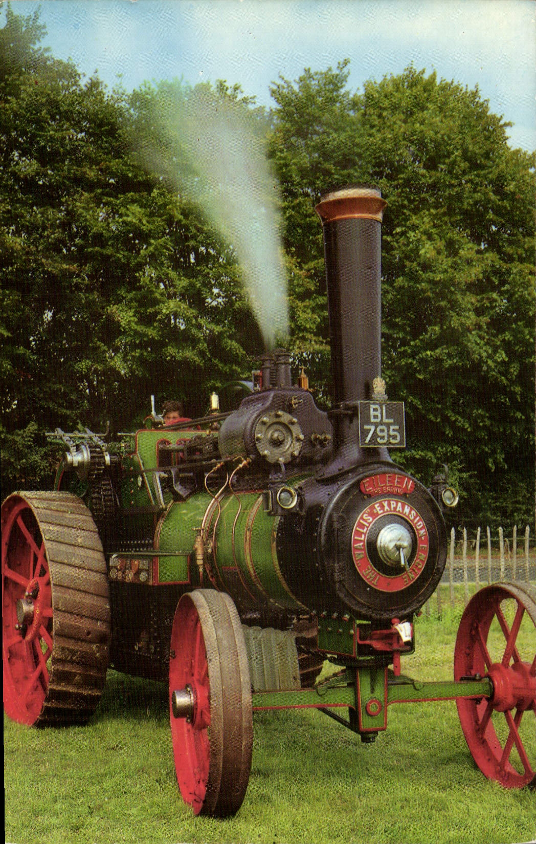 MODERN CARD Train Wallis expansion engine Eileen Erring 1919