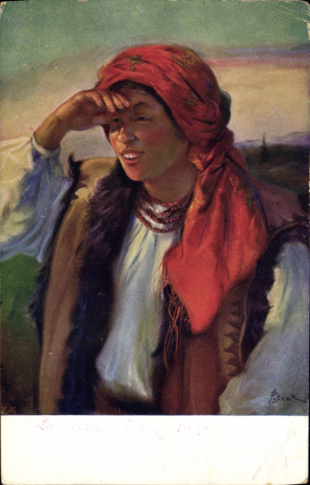 CPA Illustrateur Jar Pstrak Les types nationaux en Galicie Orientale