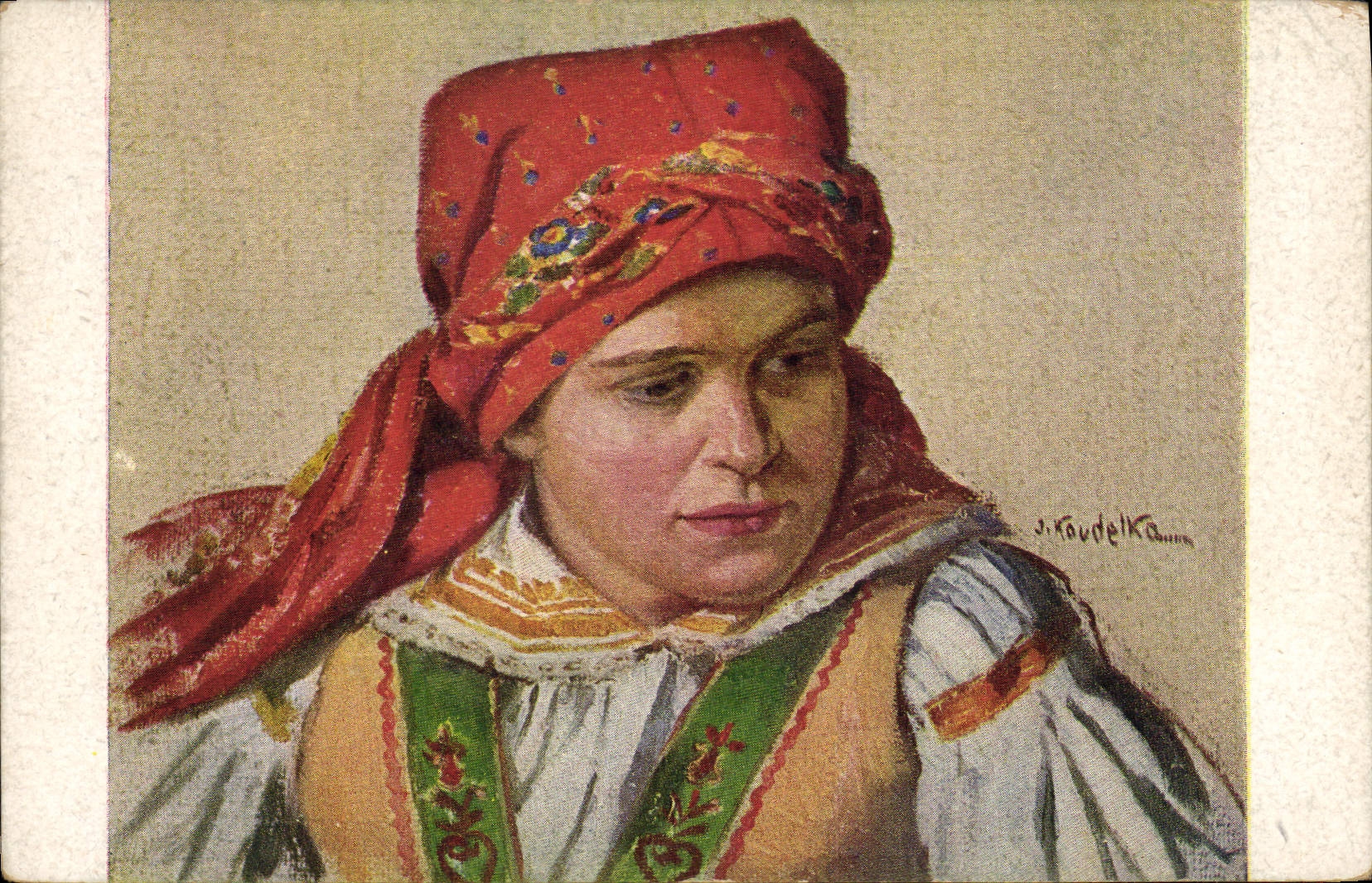 CPA Illustrateur J Koudelka Folklore