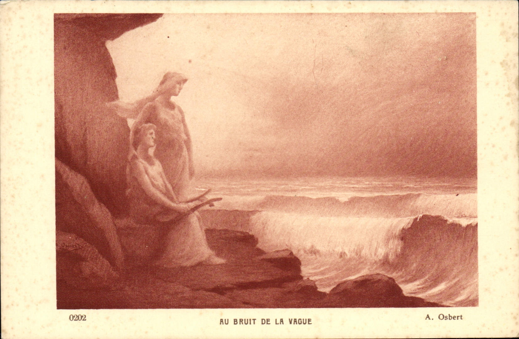 CPA Au Bruit De La Vague