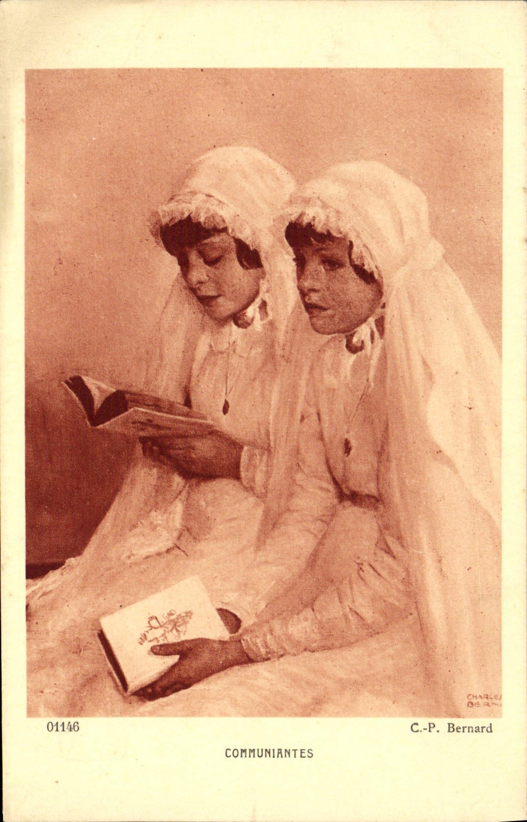 CPA Communiantes Bernard