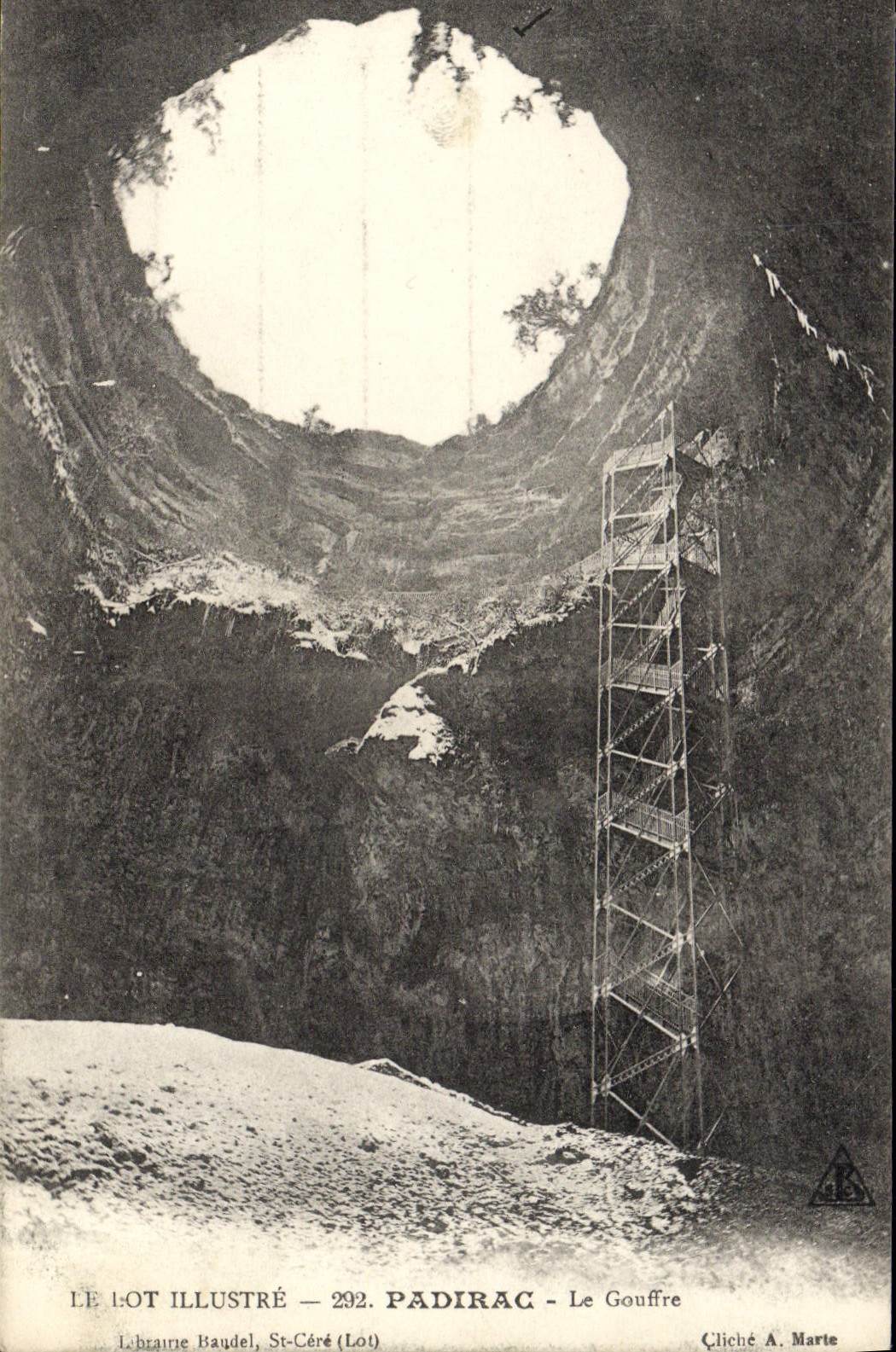 CPA Lot Illustre Padirac Le Gouffre