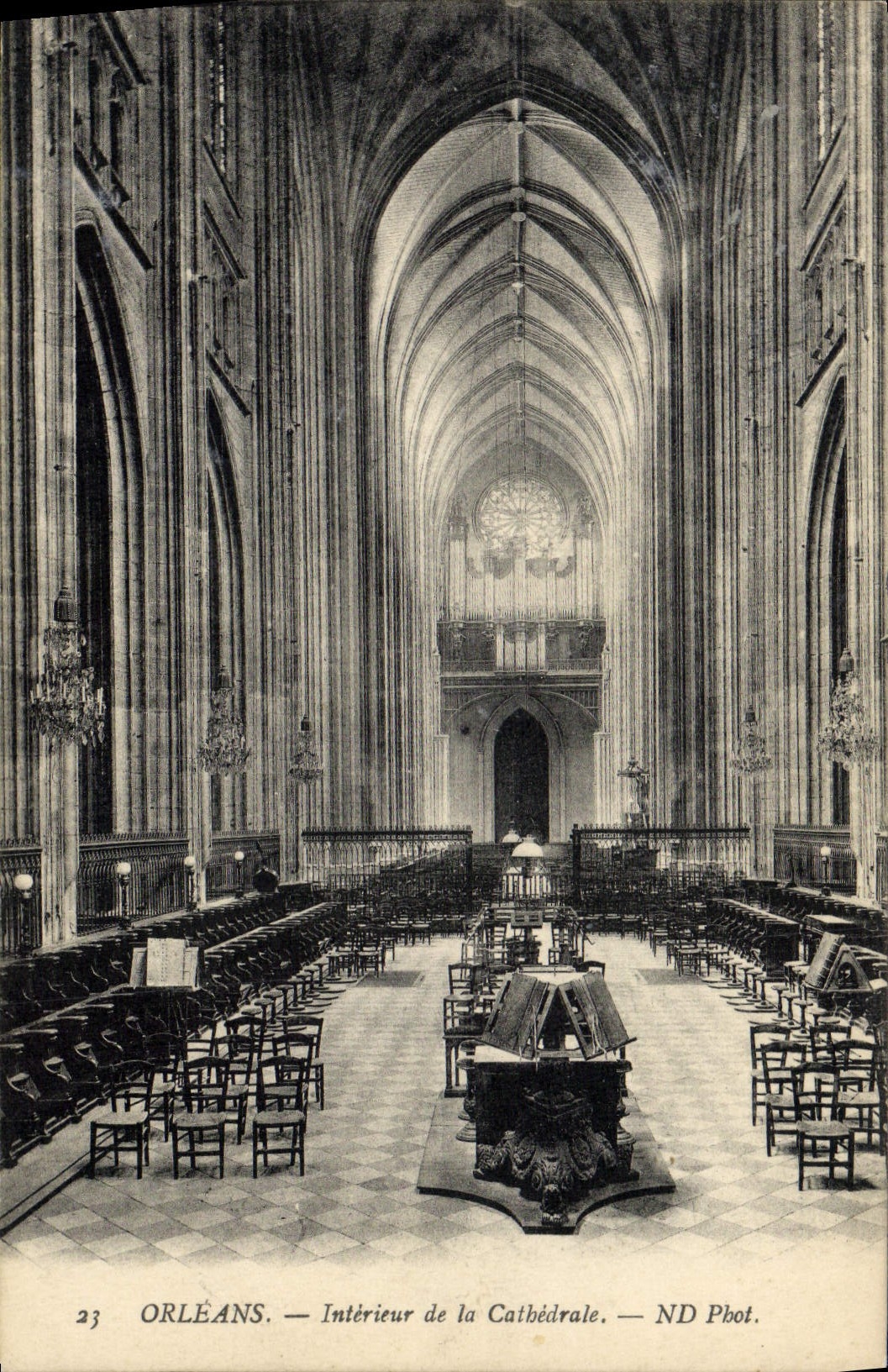 CPA Orleans Interieur De La Cathedrale