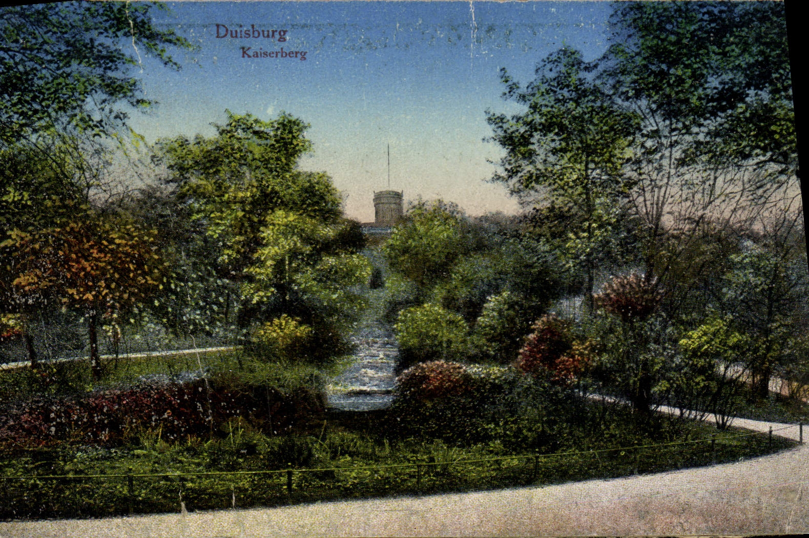 VINTAGE POSTCARD Duisburg Kaiserberg