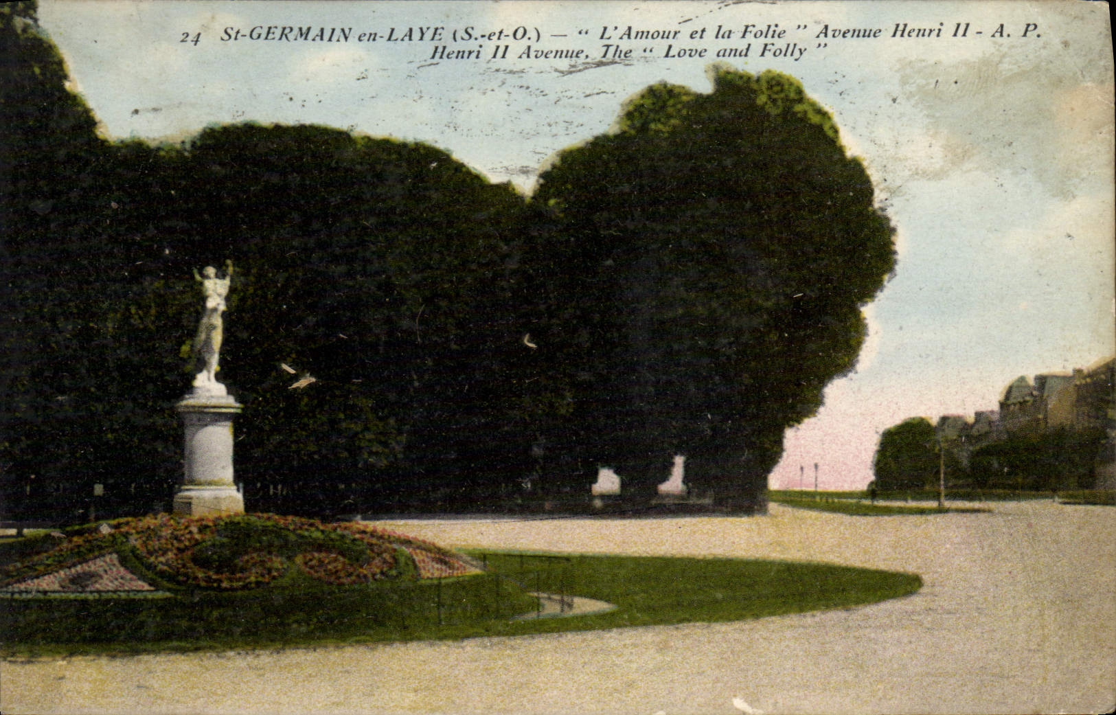 CPA St Germain En Laye L'amour et la folie Avenue Henri II