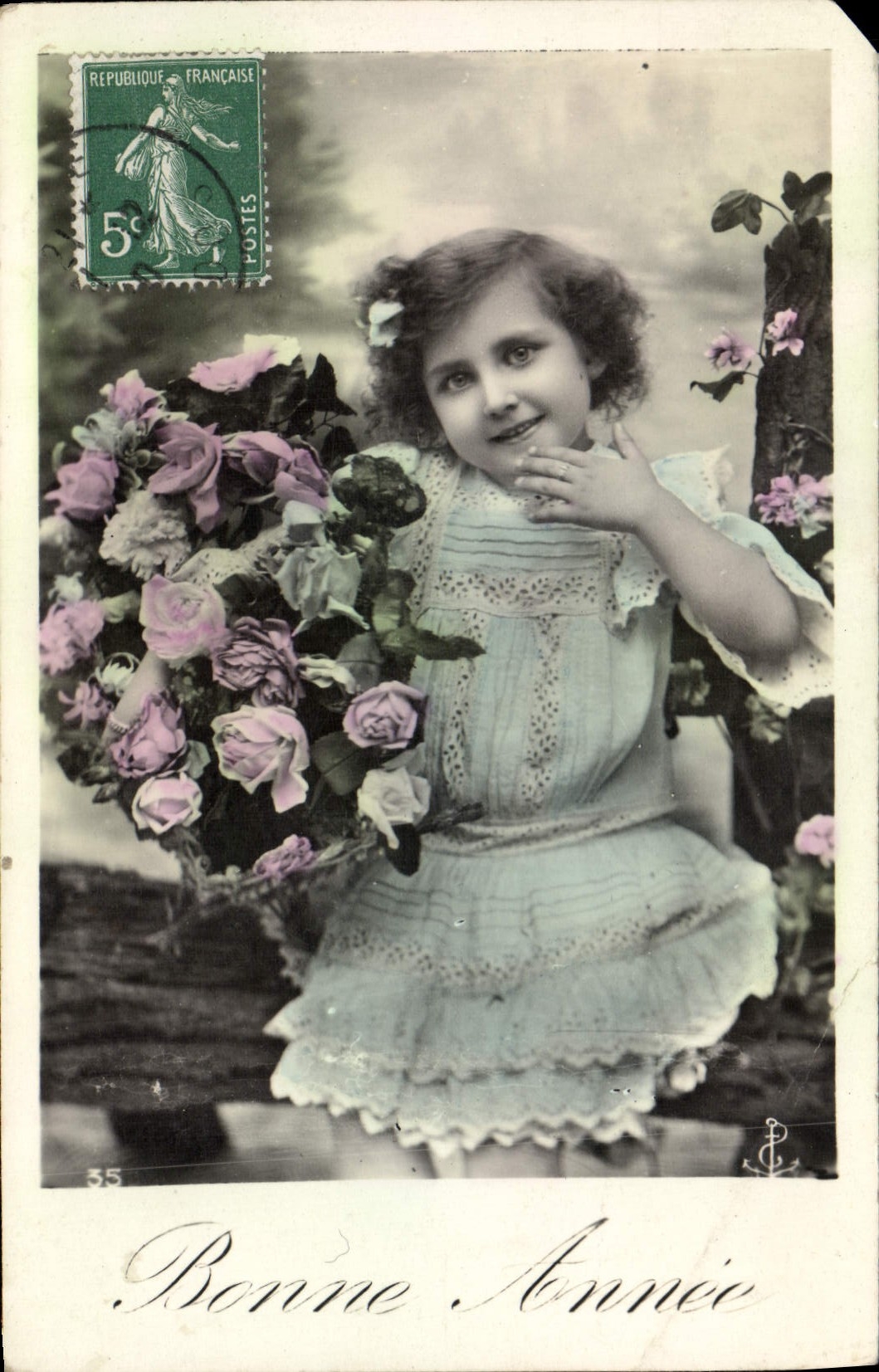 CPA Bonne Annee Enfants