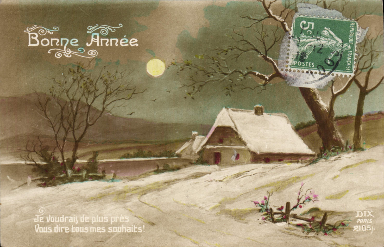 CPA Fantaisie Bonne Annee 