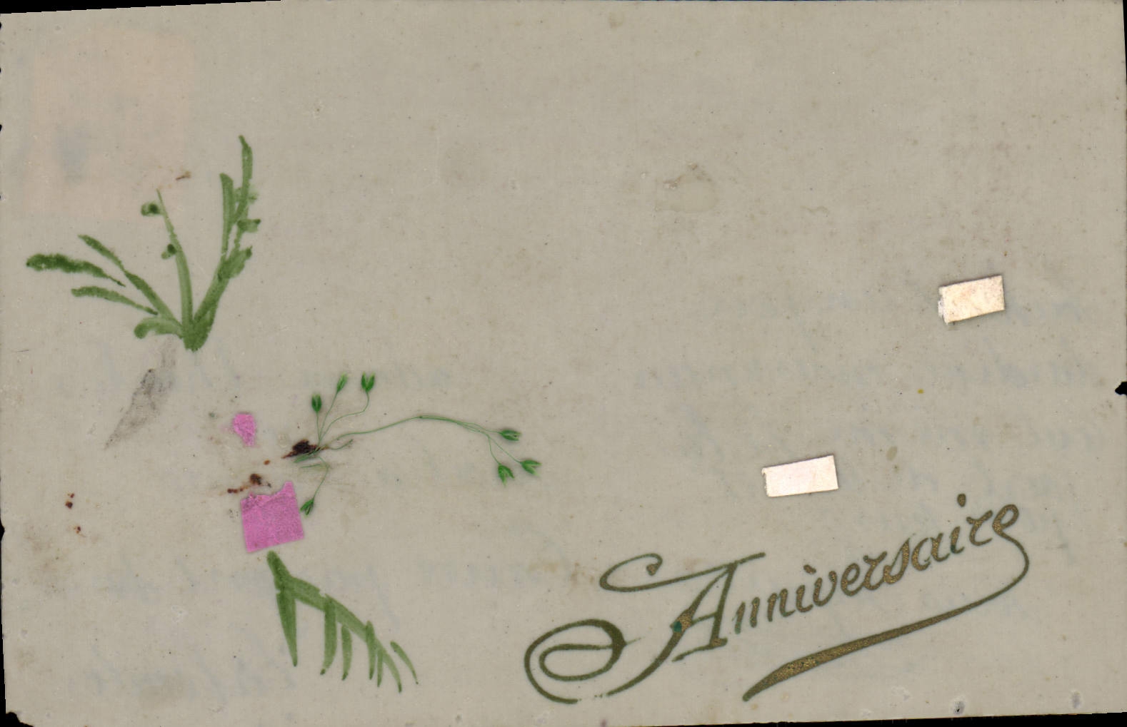 VINTAGE POSTCARD Fantasy Birthday