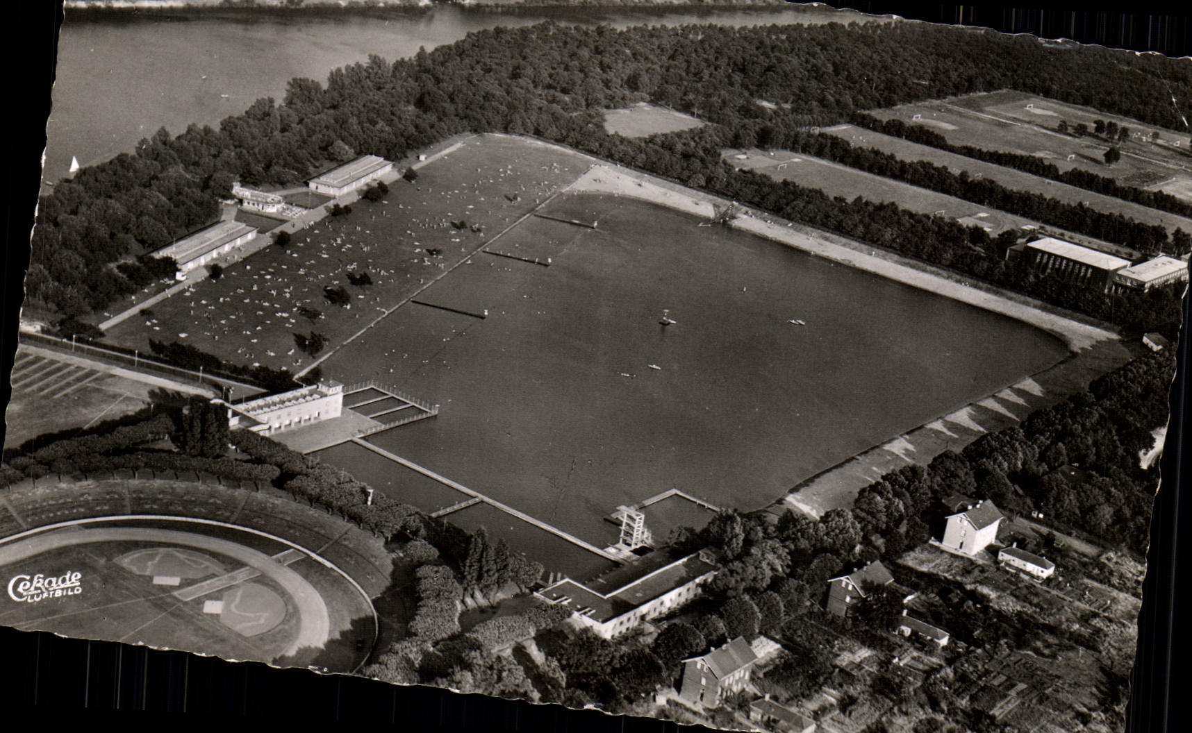 MODERN CARD Duisburg Strandbad Wedau put Regattabahn