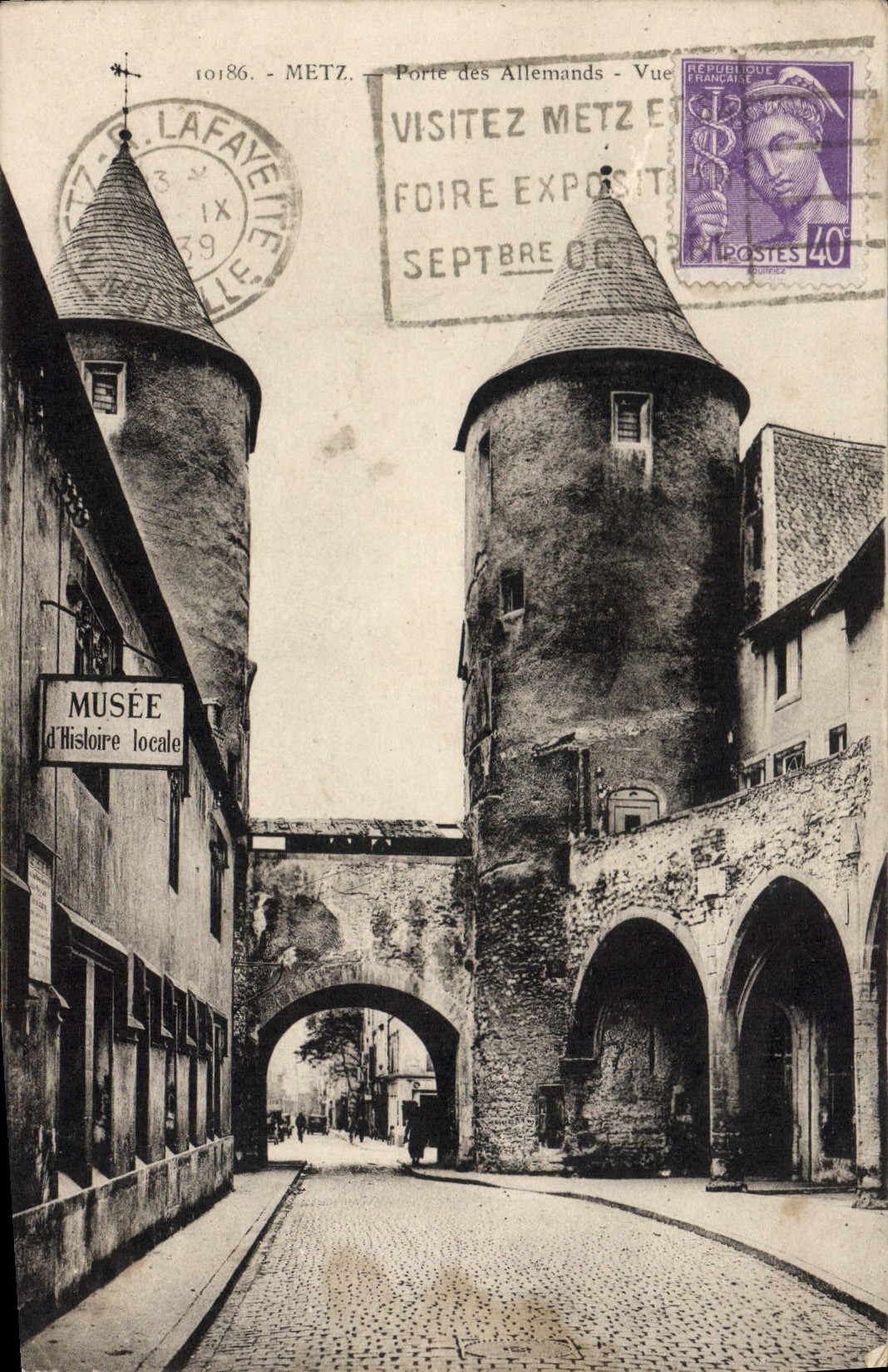 La POSTAL Metz de la VENDIMIA lleva a alemanes