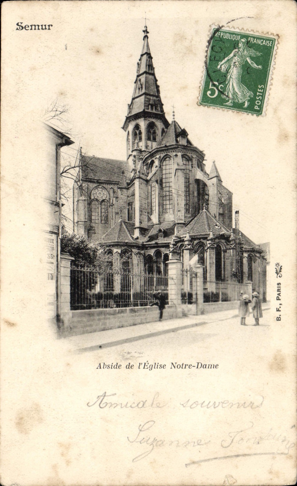 CPA Semur Abside de l'Eglise Notre Dame