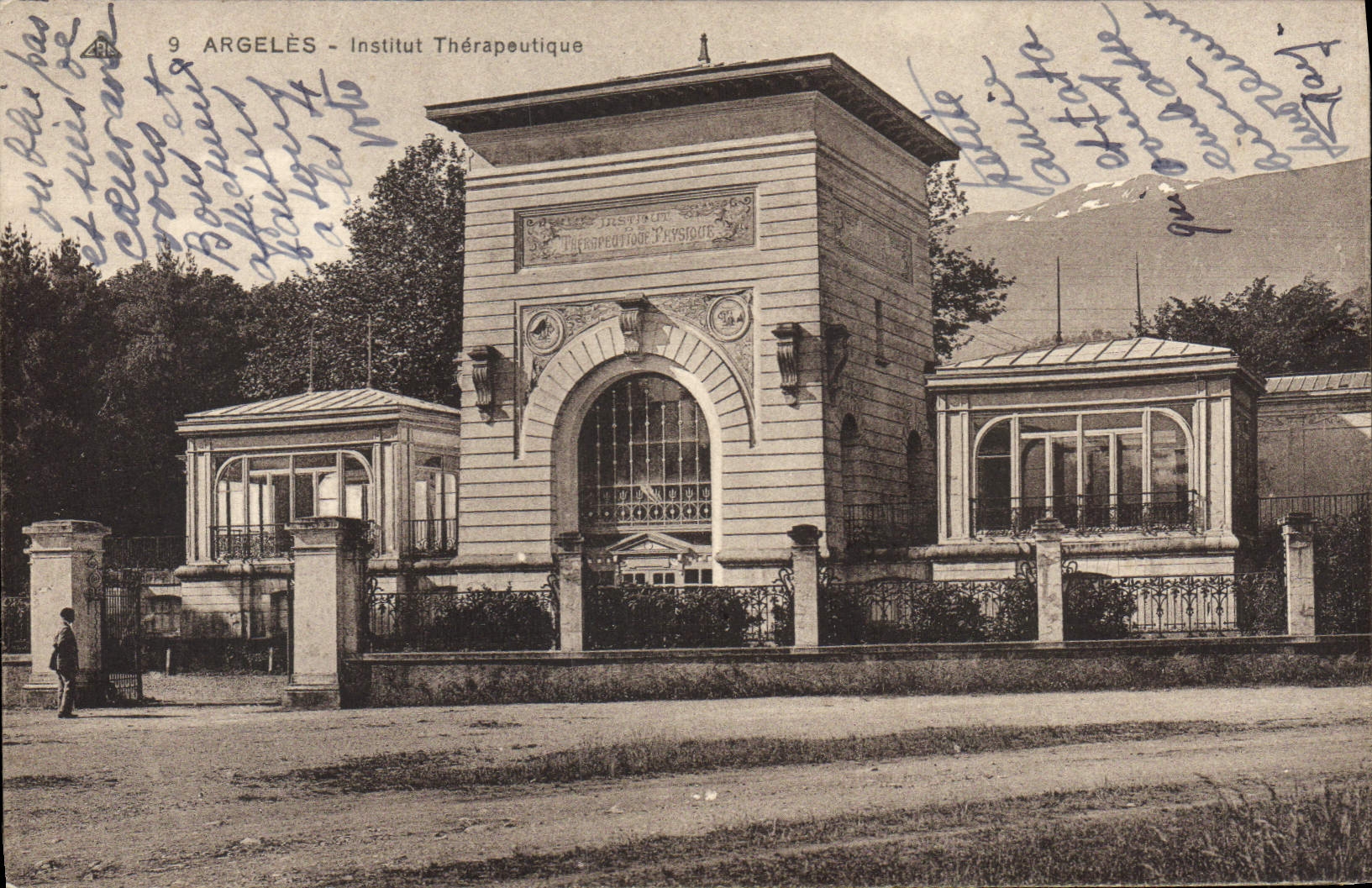 VINTAGE POSTCARD Therapeutic Argeles Institute
