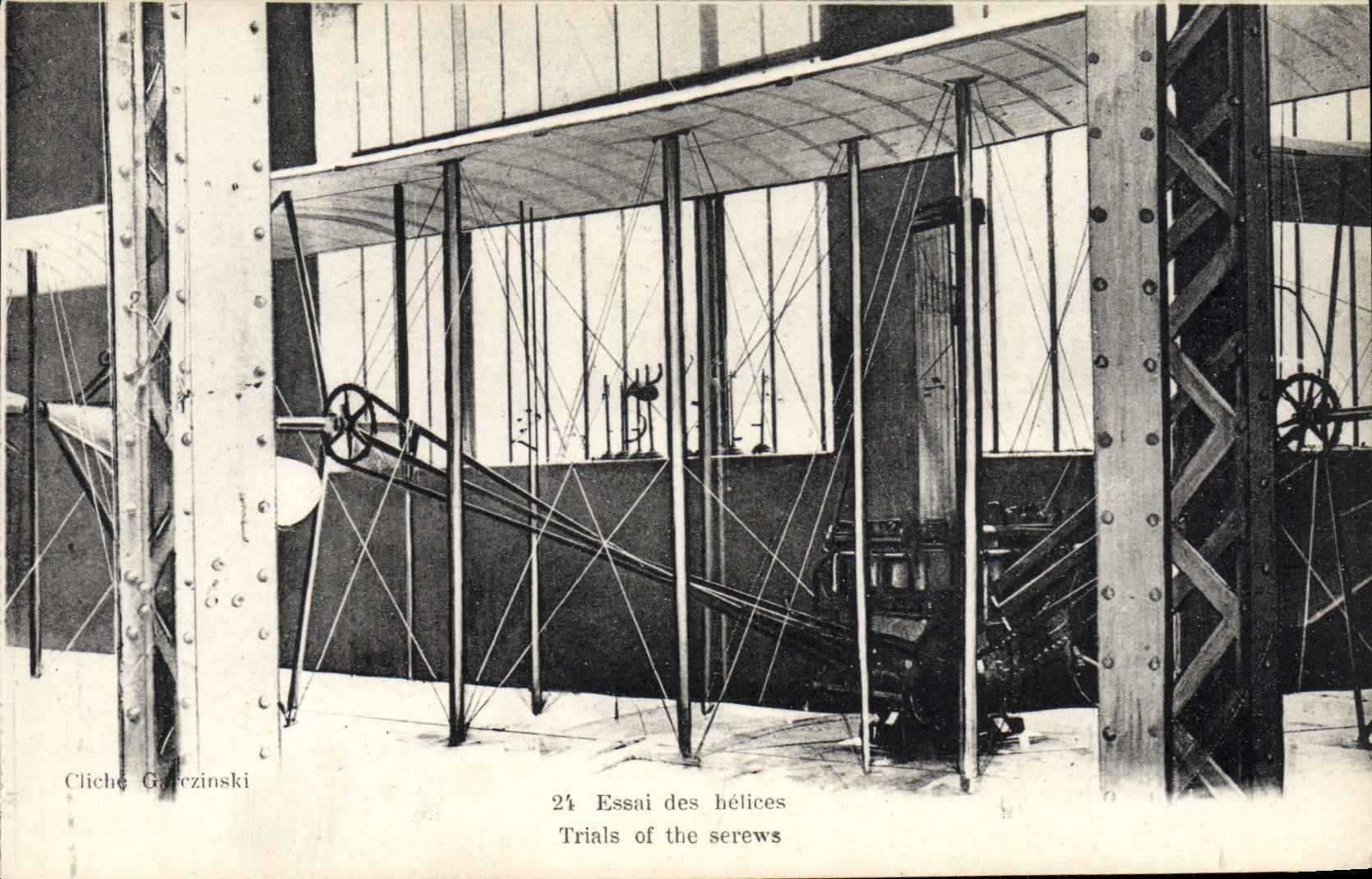 CPA Avion Aviation Essais des helices Wilbur Wright 
