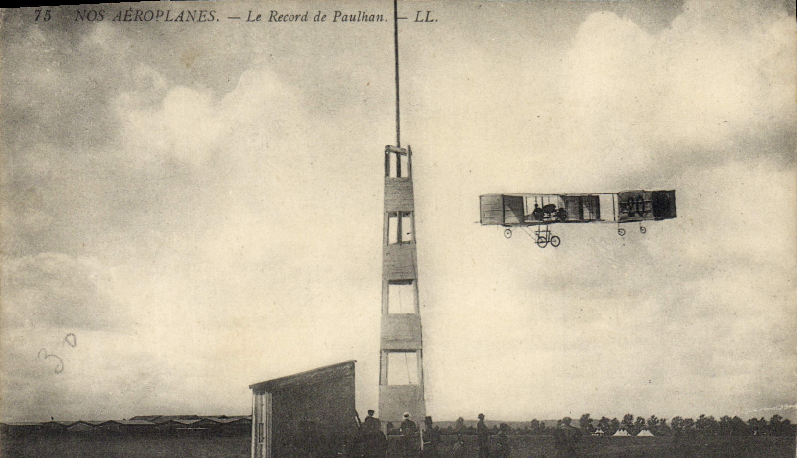 CPA Avion Aviation Le record de Paulhan