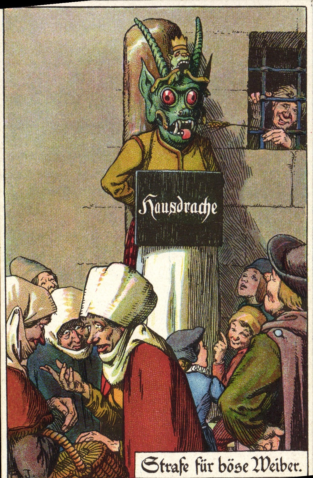 CPA Illustrateur Diable Monstre