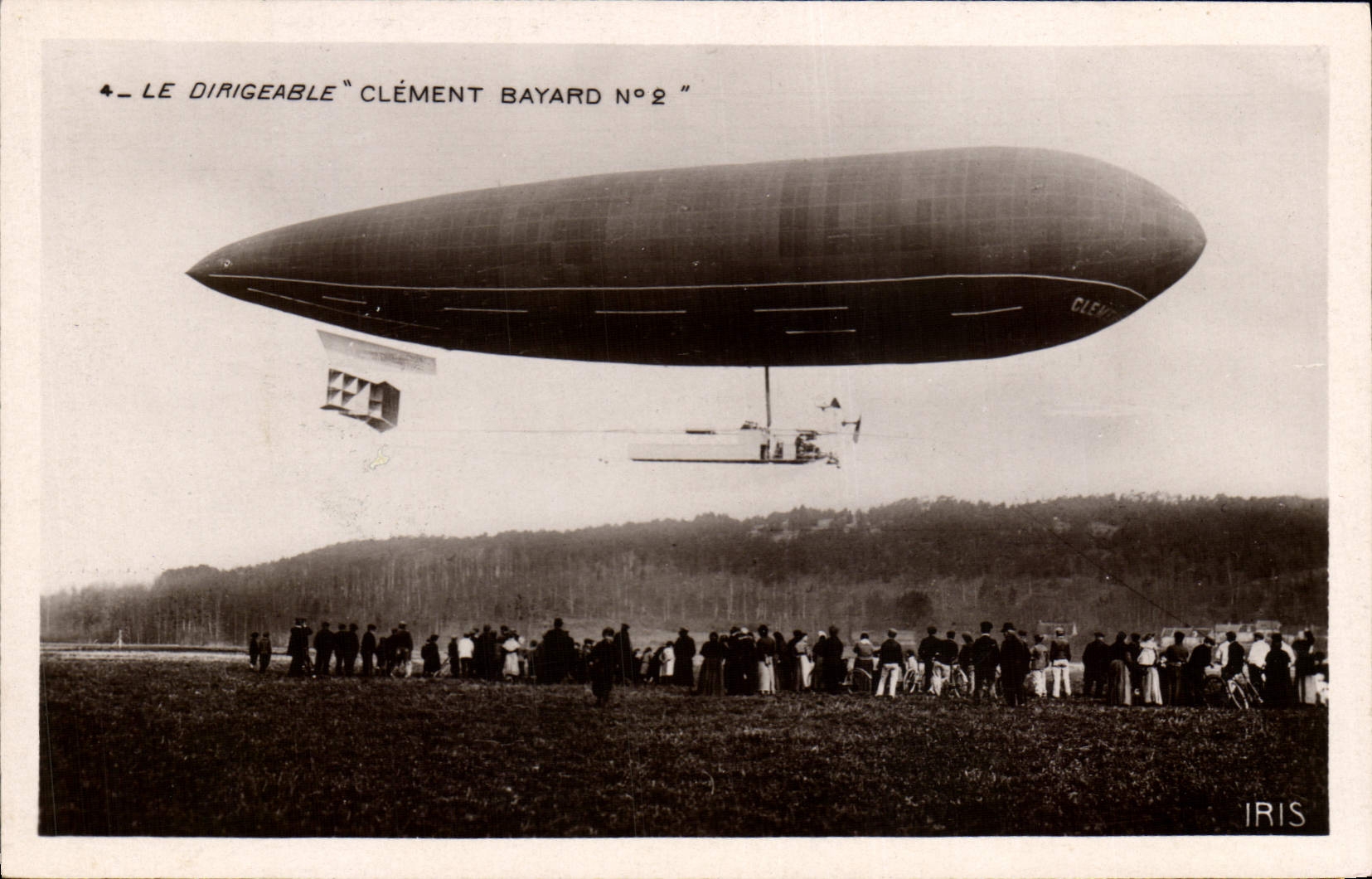 CPA Avion Aviation Zeppelin Dirigeable Clement Bayard