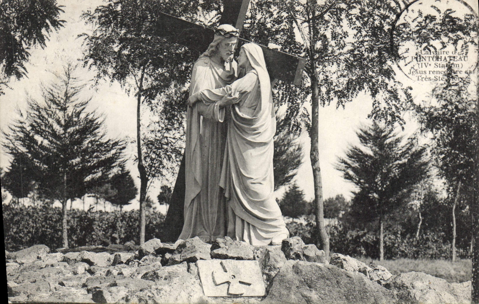 VINTAGE POSTCARD Martyrdom of Pontchateau