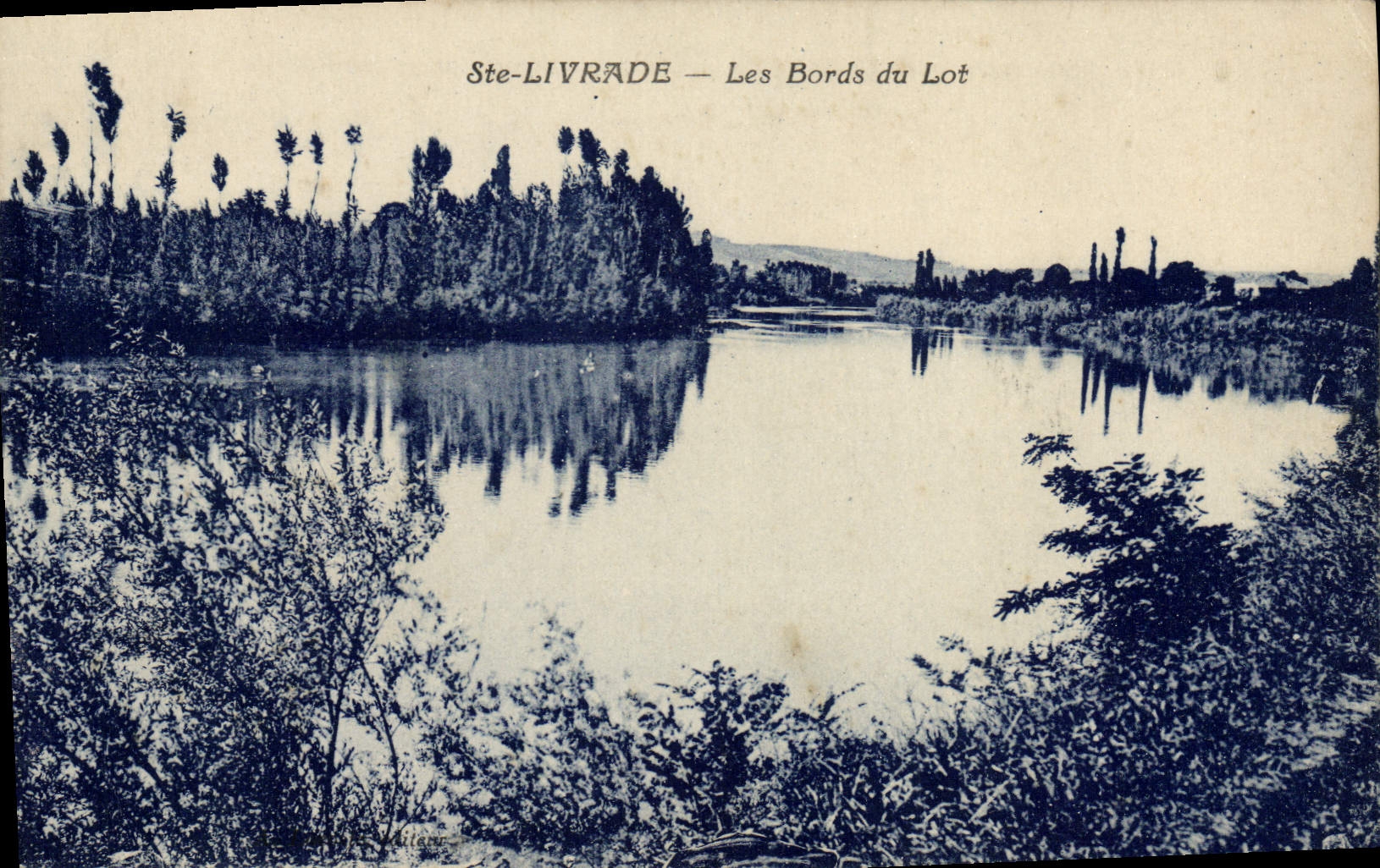 VINTAGE POSTCARD co. Livrade Edges Of the Batch