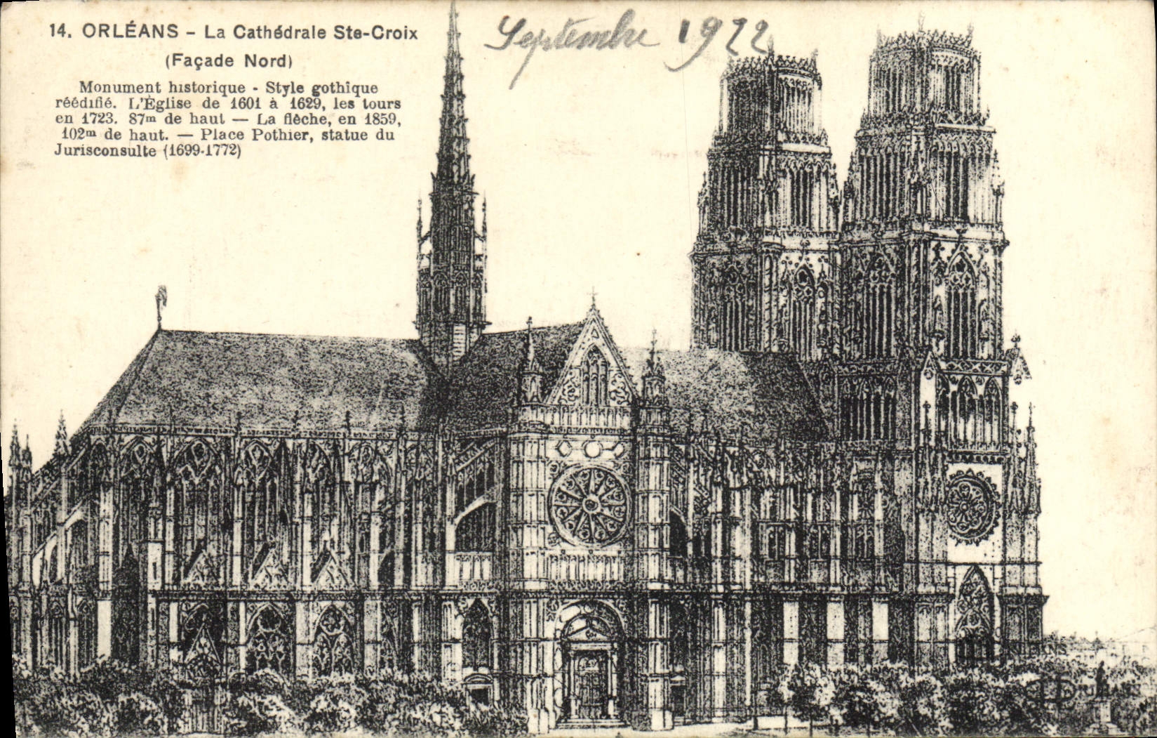 CPA Orleans La Cathedrale Ste Croix