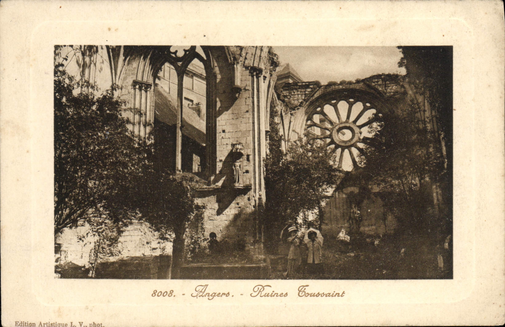CPA Angers Ruines Toussaint