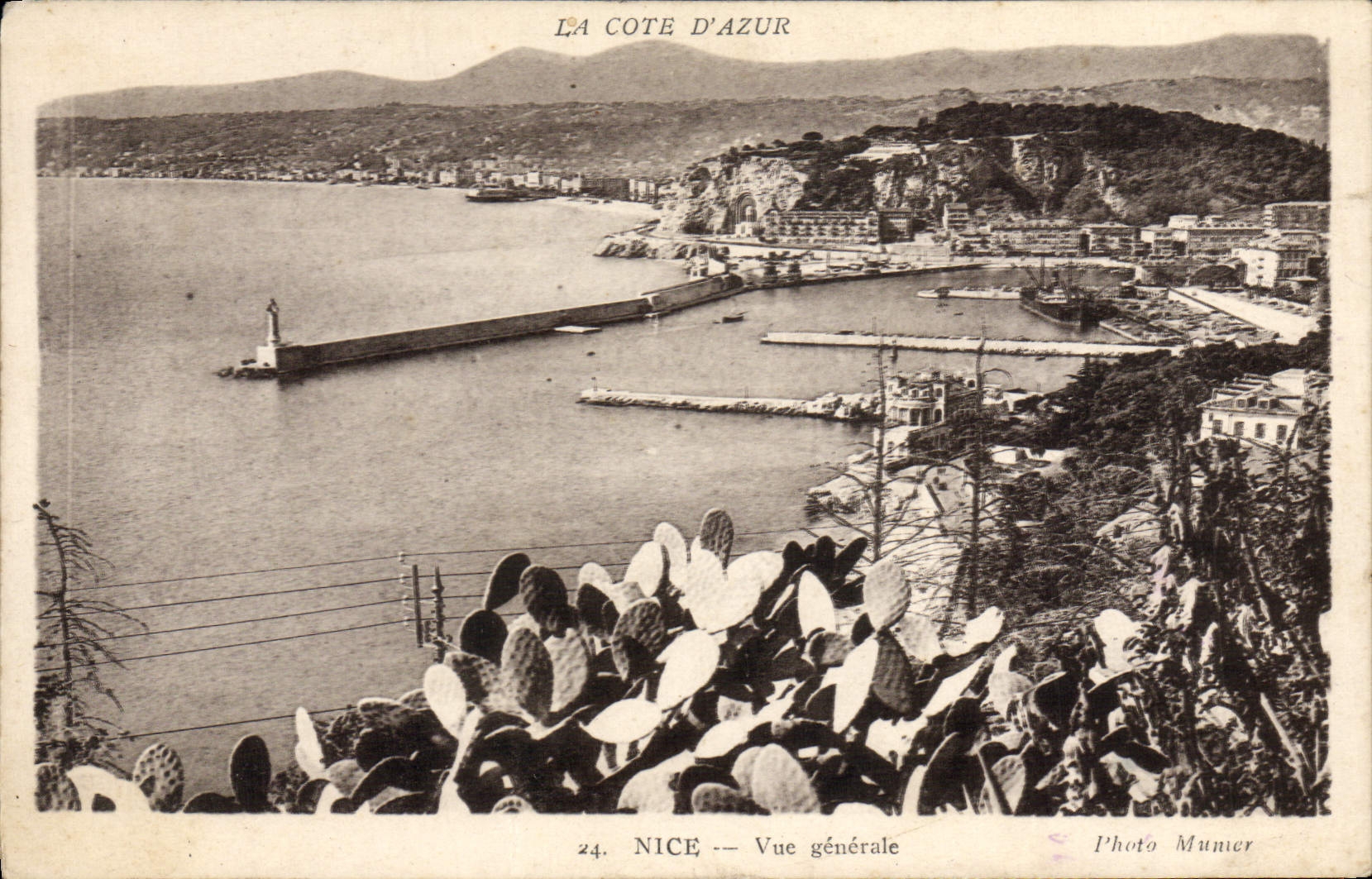 CPA Cote D'Azur Nice Vue Generale