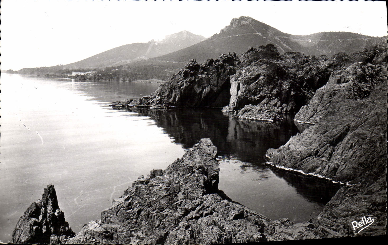MODERN CARD the Dimension Of Azure Road Of the Gold Cornice rocks of Trayas the Russet-red peak Aurele and Cape