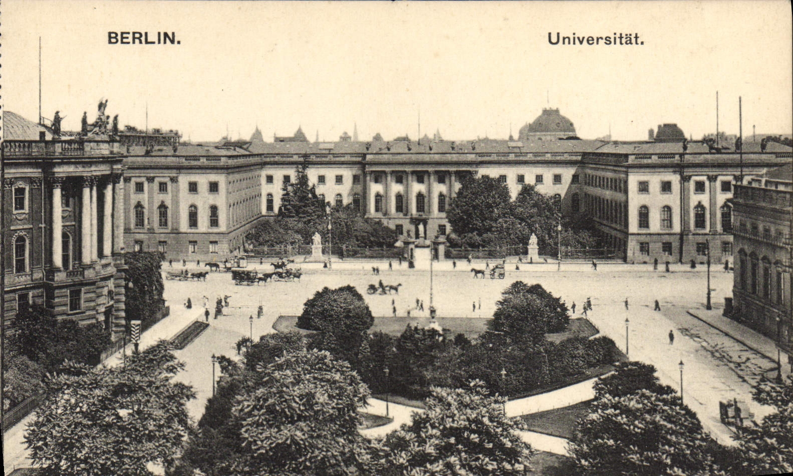 VINTAGE POSTCARD Berlin Universitat