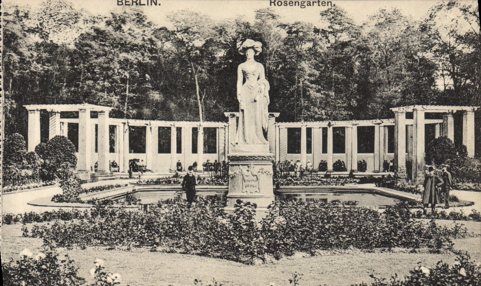 VINTAGE POSTCARD Berlin Rosengarten