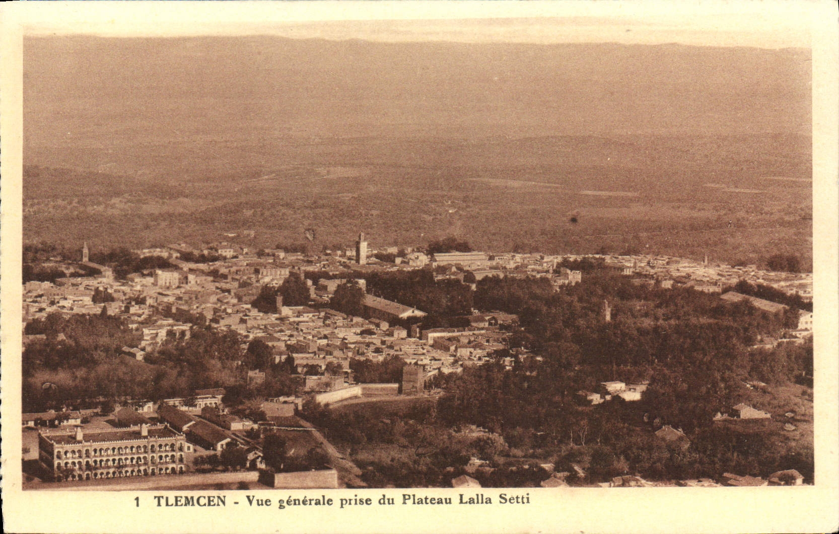 CPA Tlemcen Vue Generale Prise Du Plateau Lalla Setti